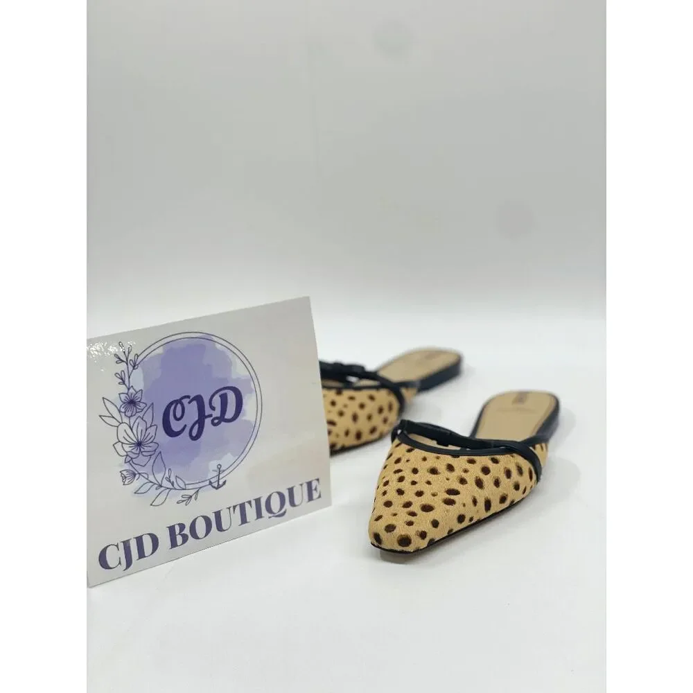 Sam Edelman Women's Carol Bow Tie Mules - Tan Cheetah 7M - Picture 4 of 7